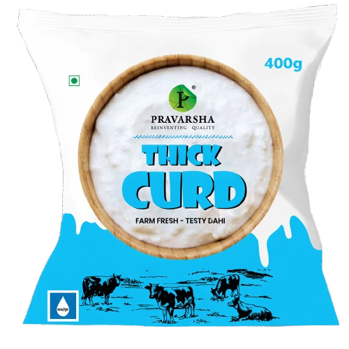 Pravarsha Thick Curd Pouch 400 GRAMS