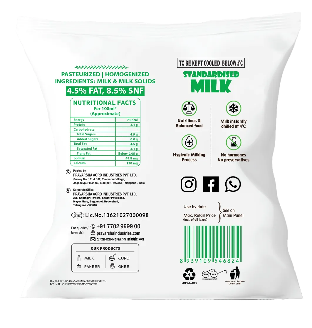 Farm Fresh Standardised Milk